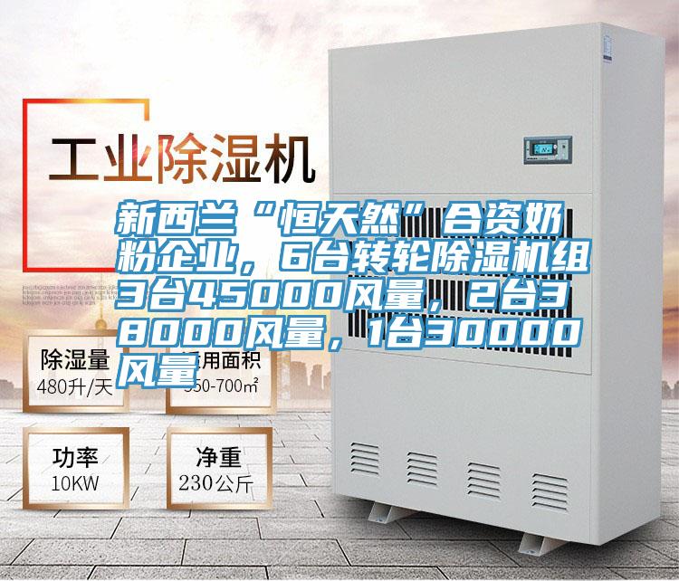 新西蘭“恒天然”合資奶粉企業(yè)，6臺轉輪除濕機組3臺45000風量，2臺38000風量，1臺30000風量