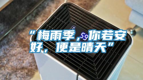 “梅雨季，你若安好，便是晴天”
