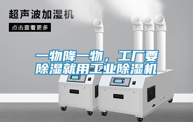 一物降一物，工廠要除濕就用工業(yè)除濕機