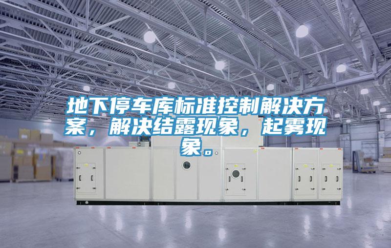 地下停車庫標準控制解決方案，解決結露現(xiàn)象，起霧現(xiàn)象。