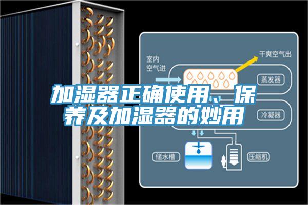 加濕器正確使用、保養(yǎng)及加濕器的妙用