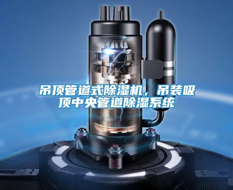 吊頂管道式除濕機(jī)，吊裝吸頂中央管道除濕系統(tǒng)