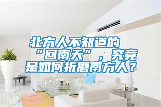 北方人不知道的“回南天”，究竟是如何折磨南方人？