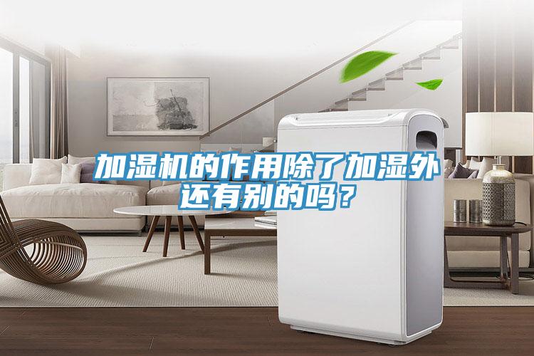 加濕機(jī)的作用除了加濕外還有別的嗎？