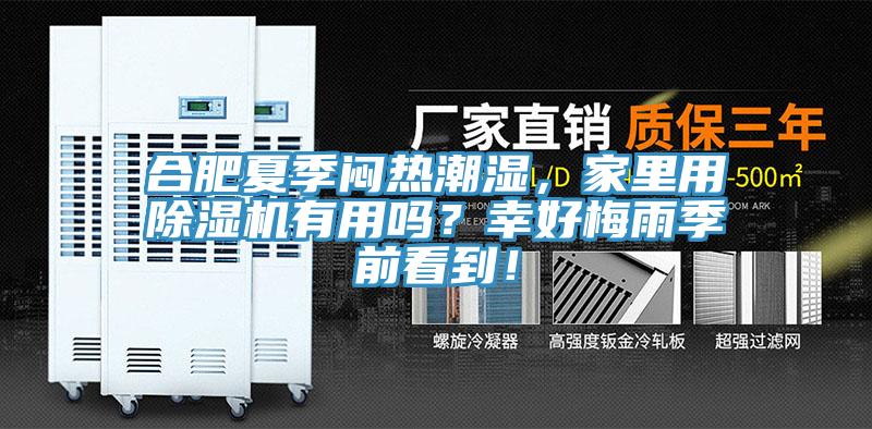 合肥夏季悶熱潮濕，家里用除濕機(jī)有用嗎？幸好梅雨季前看到！