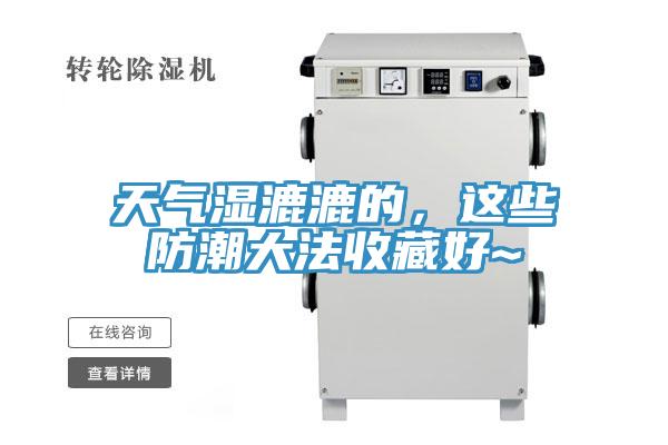 天氣濕漉漉的，這些防潮大法收藏好~