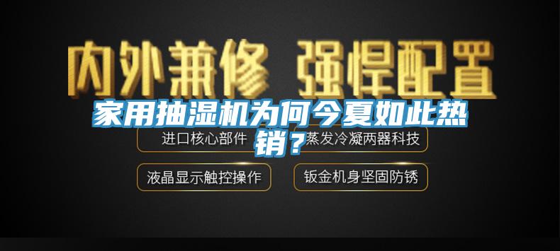 家用抽濕機為何今夏如此熱銷？