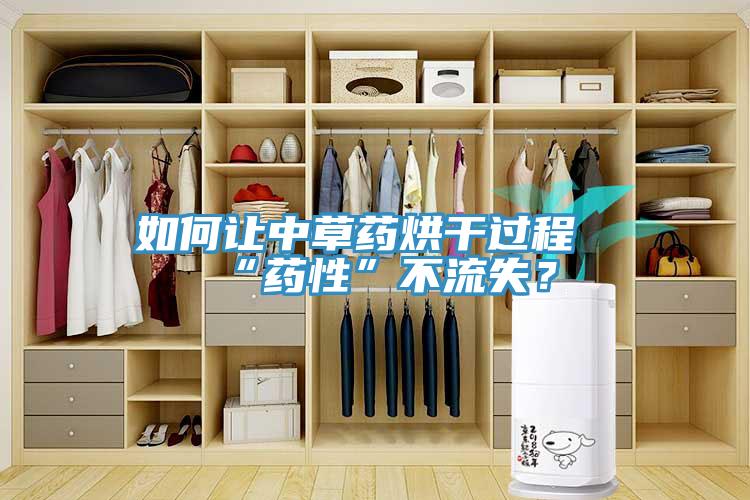 如何讓中草藥烘干過程“藥性”不流失？
