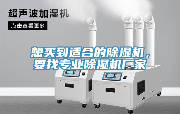 想買到適合的除濕機，要找專業(yè)除濕機廠家