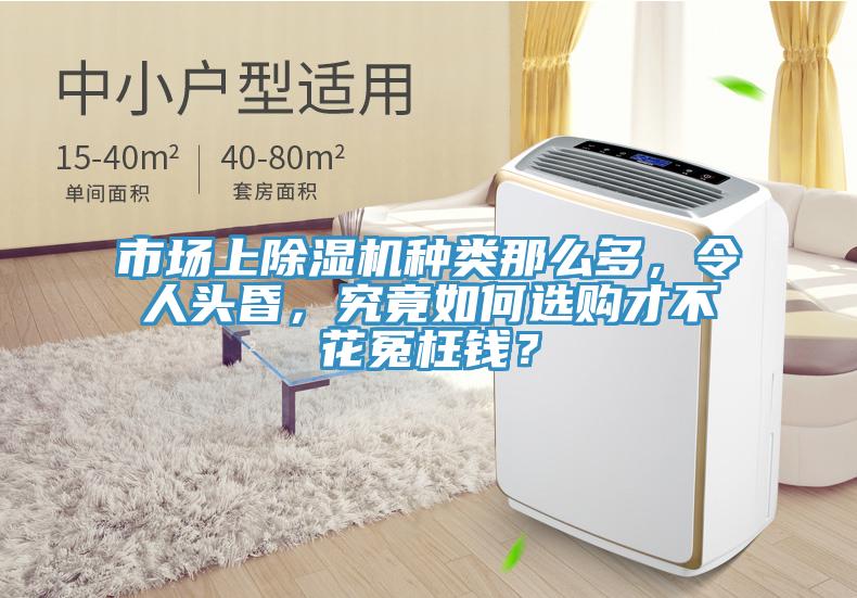 市場上除濕機種類那么多，令人頭昏，究竟如何選購才不花冤枉錢？