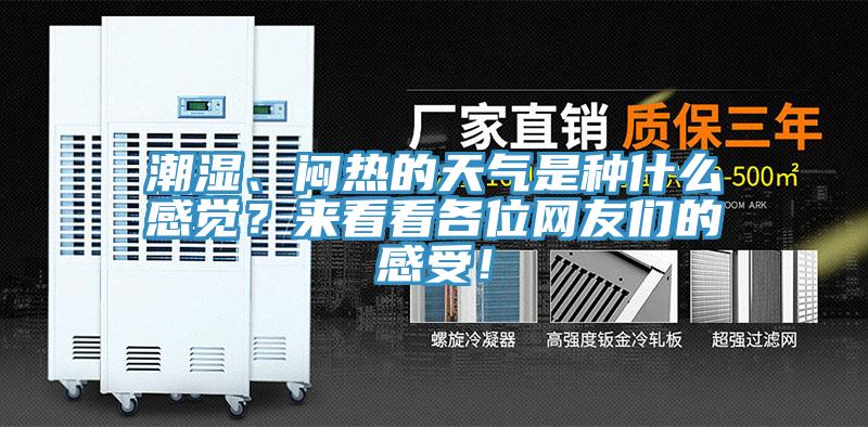 潮濕、悶熱的天氣是種什么感覺(jué)？來(lái)看看各位網(wǎng)友們的感受！