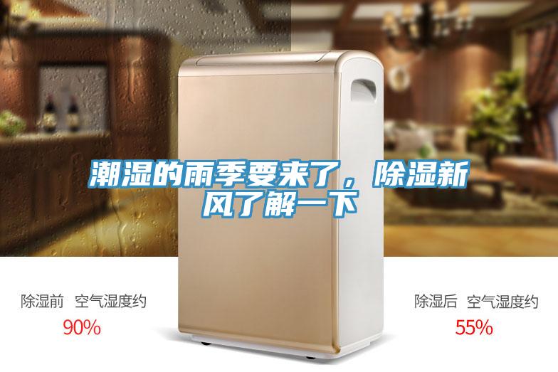 潮濕的雨季要來了，除濕新風了解一下