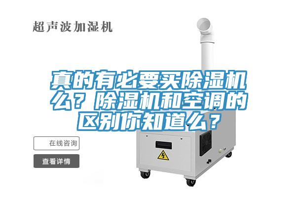真的有必要買除濕機(jī)么？除濕機(jī)和空調(diào)的區(qū)別你知道么？