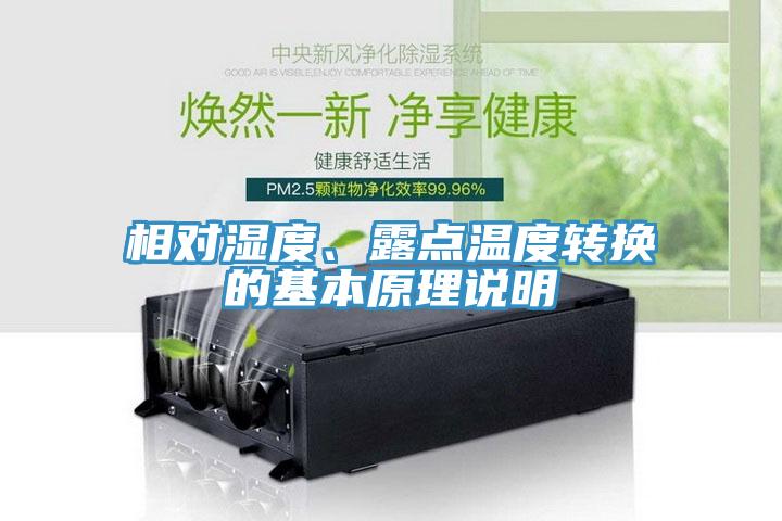 相對濕度、露點溫度轉(zhuǎn)換的基本原理說明