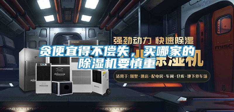 貪便宜得不償失，買哪家的除濕機要慎重
