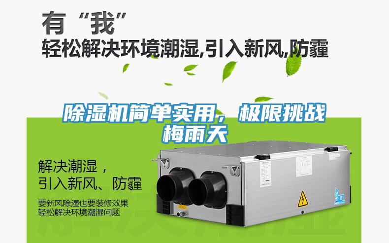 除濕機簡單實用，極限挑戰(zhàn)梅雨天