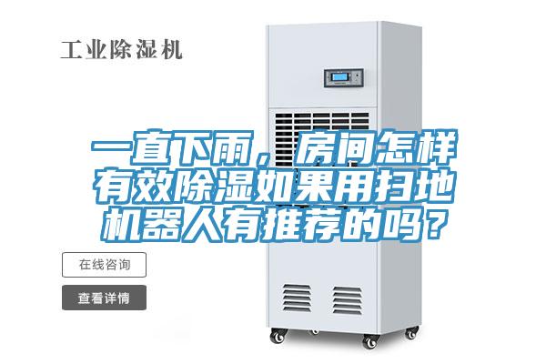 一直下雨，房間怎樣有效除濕如果用掃地機器人有推薦的嗎？