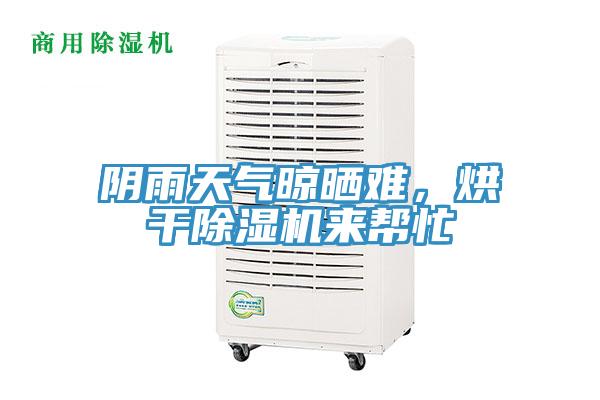 陰雨天氣晾曬難，烘干除濕機來幫忙