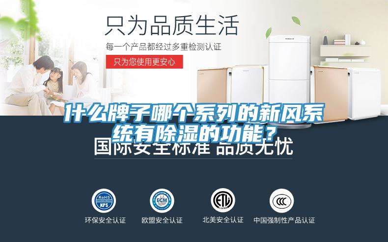 什么牌子哪個(gè)系列的新風(fēng)系統(tǒng)有除濕的功能？