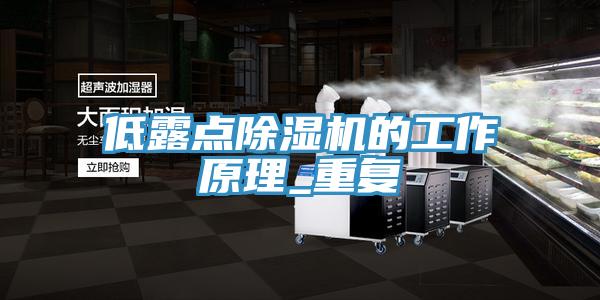 低露點除濕機(jī)的工作原理_重復(fù)