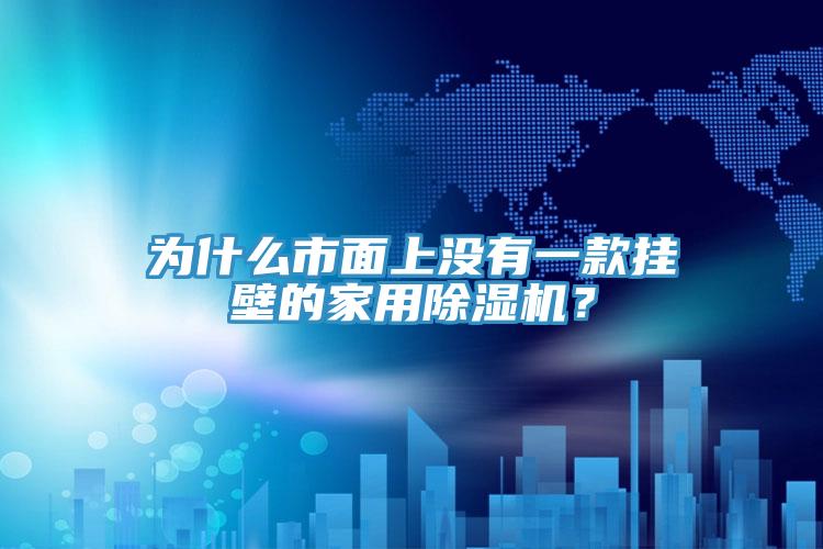 為什么市面上沒(méi)有一款掛壁的家用除濕機(jī)？