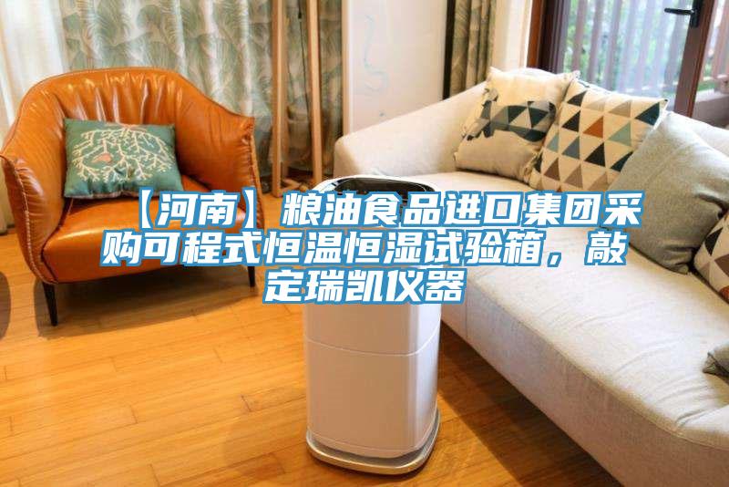 【河南】糧油食品進(jìn)口集團(tuán)采購可程式恒溫恒濕試驗箱，敲定瑞凱儀器