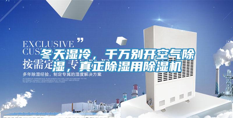 冬天濕冷，千萬別開空氣除濕，真正除濕用除濕機