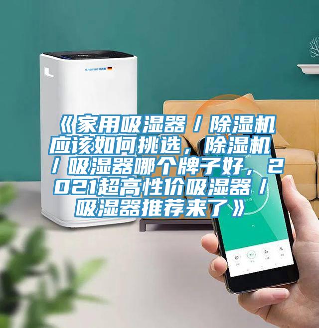 《家用吸濕器／除濕機應(yīng)該如何挑選，除濕機／吸濕器哪個牌子好，2021超高性價吸濕器／吸濕器推薦來了》