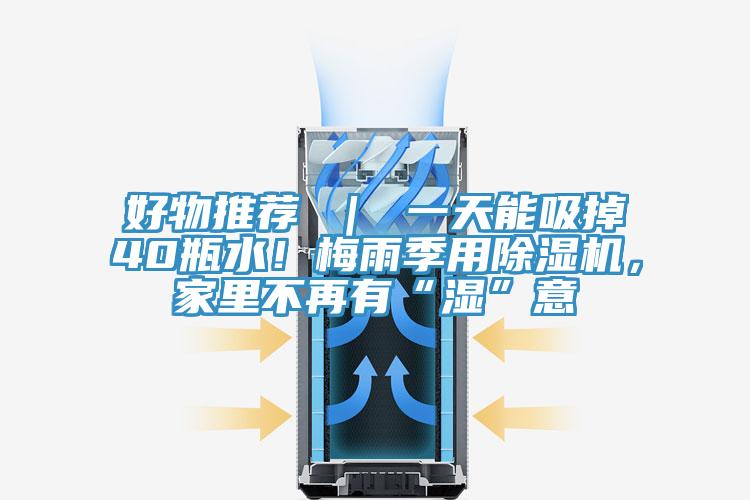 好物推薦 ｜ 一天能吸掉40瓶水！梅雨季用除濕機(jī)，家里不再有“濕”意