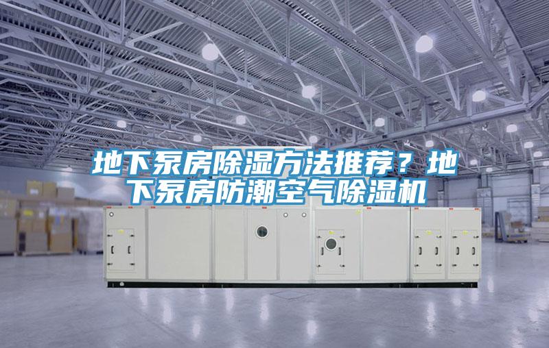 地下泵房除濕方法推薦？地下泵房防潮空氣除濕機
