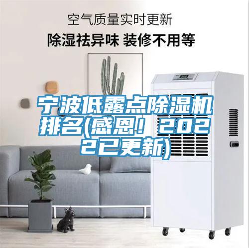 寧波低露點除濕機排名(感恩！2022已更新)