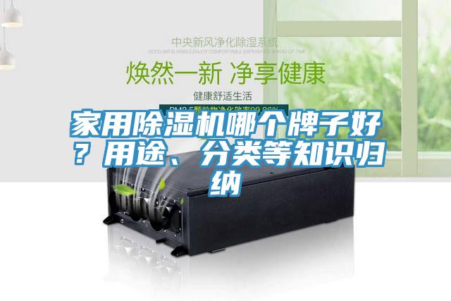 家用除濕機哪個牌子好？用途、分類等知識歸納