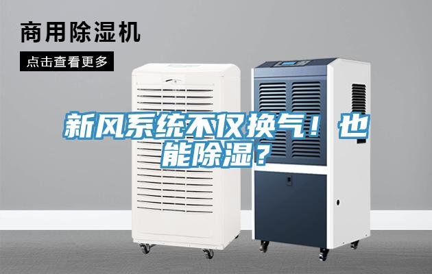 新風(fēng)系統(tǒng)不僅換氣！也能除濕？