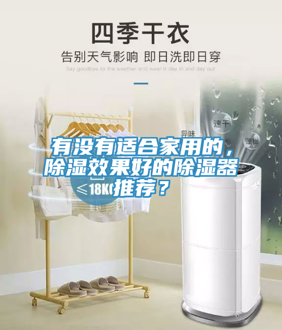 有沒有適合家用的，除濕效果好的除濕器推薦？