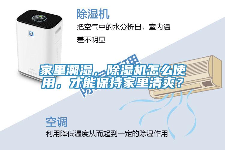 家里潮濕，除濕機(jī)怎么使用，才能保持家里清爽？