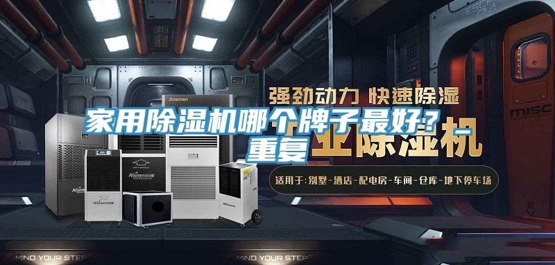 家用除濕機哪個牌子最好？_重復