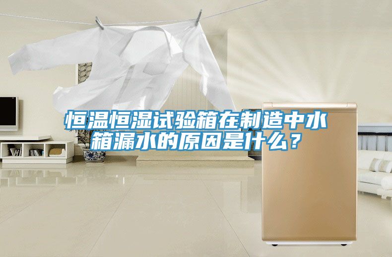 恒溫恒濕試驗箱在制造中水箱漏水的原因是什么？