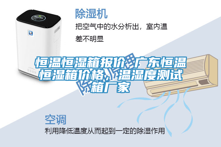 恒溫恒濕箱報(bào)價(jià) 廣東恒溫恒濕箱價(jià)格，溫濕度測(cè)試箱廠家