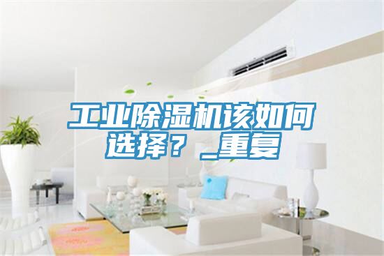 工業(yè)除濕機(jī)該如何選擇？_重復(fù)
