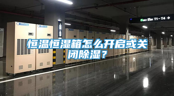 恒溫恒濕箱怎么開(kāi)啟或關(guān)閉除濕？