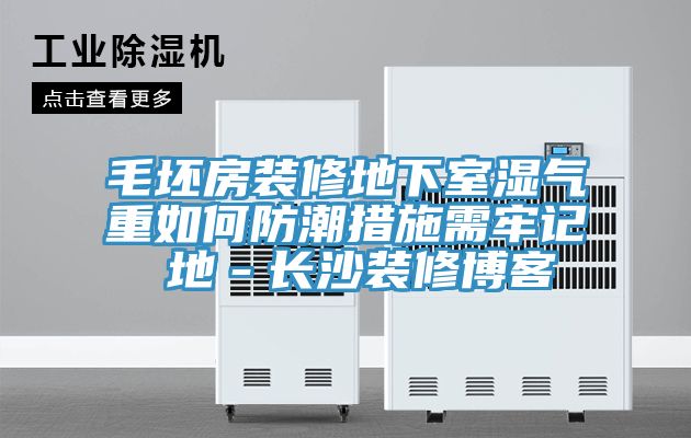 毛坯房裝修地下室濕氣重如何防潮措施需牢記 地－長(zhǎng)沙裝修博客