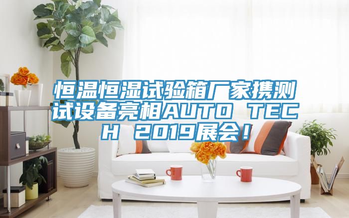 恒溫恒濕試驗箱廠家攜測試設(shè)備亮相AUTO TECH 2019展會！