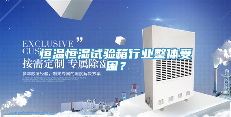 恒溫恒濕試驗(yàn)箱行業(yè)整體受困？
