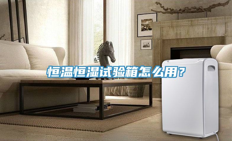 恒溫恒濕試驗箱怎么用？