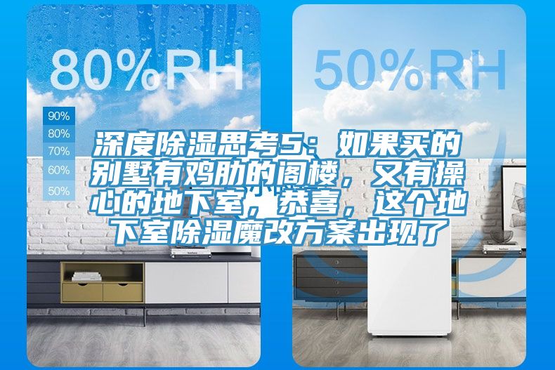 深度除濕思考5：如果買的別墅有雞肋的閣樓，又有操心的地下室，恭喜，這個地下室除濕魔改方案出現(xiàn)了