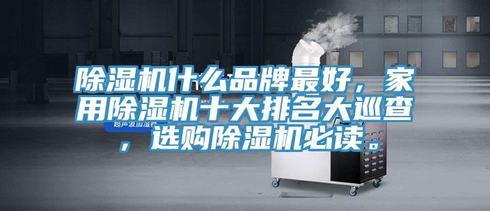 除濕機(jī)什么品牌最好，家用除濕機(jī)十大排名大巡查，選購除濕機(jī)必讀。