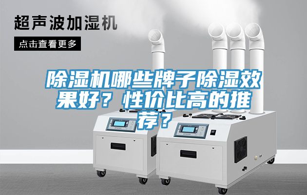 除濕機哪些牌子除濕效果好？性價比高的推薦？
