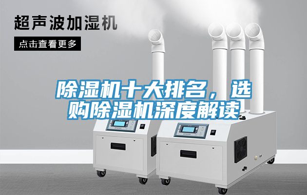 除濕機十大排名，選購除濕機深度解讀