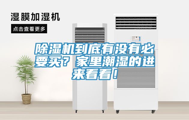 除濕機(jī)到底有沒(méi)有必要買(mǎi)？家里潮濕的進(jìn)來(lái)看看！