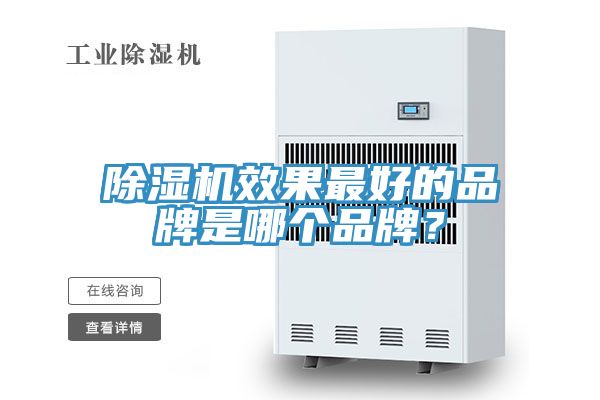除濕機效果最好的品牌是哪個品牌？